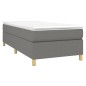 vidaXL Giroletto senza Materasso Grigio Scuro 100x200 cm Tessuto vidaXL Giroletto senza Materasso Grigio Scuro 100x200 cm Tessuto