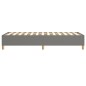 vidaXL Giroletto senza Materasso Grigio Scuro 100x200 cm Tessuto vidaXL Giroletto senza Materasso Grigio Scuro 100x200 cm Tessuto