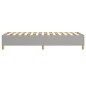 vidaXL Giroletto senza Materasso Grigio Chiaro 80x200 cm Tessuto vidaXL Giroletto senza Materasso Grigio Chiaro 80x200 cm Tessuto