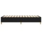 Giroletto a Molle Nero 90x190 cm in Tessuto