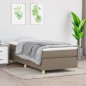 vidaXL Giroletto senza Materasso Tortora 90x200 cm Tessuto vidaXL Giroletto senza Materasso Tortora 90x200 cm Tessuto