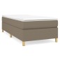 vidaXL Giroletto senza Materasso Tortora 90x200 cm Tessuto vidaXL Giroletto senza Materasso Tortora 90x200 cm Tessuto