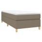 vidaXL Giroletto senza Materasso Tortora 90x200 cm Tessuto vidaXL Giroletto senza Materasso Tortora 90x200 cm Tessuto