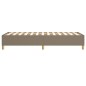 vidaXL Giroletto senza Materasso Tortora 90x200 cm Tessuto vidaXL Giroletto senza Materasso Tortora 90x200 cm Tessuto