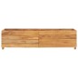 Fioriera 150x40x38 cm in Legno Massello di Teak e Acciaio Fioriera 150x40x38 cm in Legno Massello di Teak e Acciaio