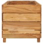 Fioriera 150x40x38 cm in Legno Massello di Teak e Acciaio Fioriera 150x40x38 cm in Legno Massello di Teak e Acciaio