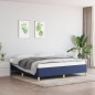 Giroletto a Molle Blu 180x200 cm in Tessuto Giroletto a Molle Blu 180x200 cm in Tessuto