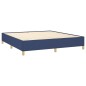 Giroletto a Molle Blu 180x200 cm in Tessuto Giroletto a Molle Blu 180x200 cm in Tessuto