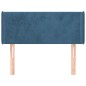 Testiera ad Orecchio Blu Scuro 93x16x78/88 cm in Velluto