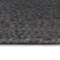 Tappeto Lavorato a Mano in Juta Rotondo 150 cm Grigio Scuro Tappeto Lavorato a Mano in Juta Rotondo 150 cm Grigio Scuro