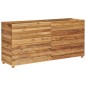 Letto Rialzato 150x40x72 cm Legno di Teak di Recupero e Acciaio Letto Rialzato 150x40x72 cm Legno di Teak di Recupero e Acciaio
