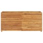 Letto Rialzato 150x40x72 cm Legno di Teak di Recupero e Acciaio Letto Rialzato 150x40x72 cm Legno di Teak di Recupero e Acciaio