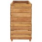 Letto Rialzato 150x40x72 cm Legno di Teak di Recupero e Acciaio Letto Rialzato 150x40x72 cm Legno di Teak di Recupero e Acciaio