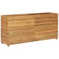 Letto Rialzato 150x40x72 cm Legno di Teak di Recupero e Acciaio Letto Rialzato 150x40x72 cm Legno di Teak di Recupero e Acciaio
