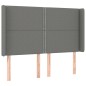 Letto a Molle Materasso e LED Grigio Scuro 140x200cm in Tessuto Letto a Molle Materasso e LED Grigio Scuro 140x200cm in Tessuto