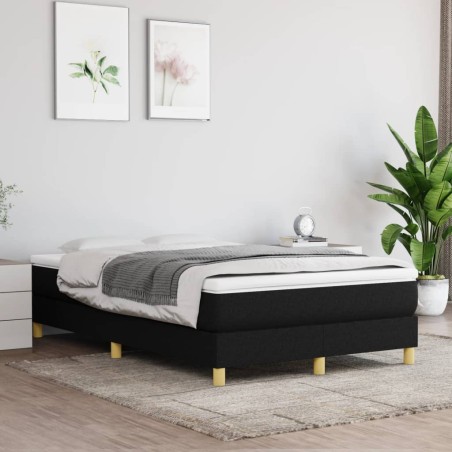vidaXL Giroletto senza Materasso Nero 120x200 cm Tessuto