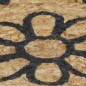 Tappeto Lavorato a Mano in Juta con Stampa Blu Scuro 150 cm Tappeto Lavorato a Mano in Juta con Stampa Blu Scuro 150 cm