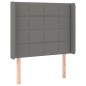 Letto a Molle Materasso e LED Grigio Scuro 90x190 cm in Tessuto Letto a Molle Materasso e LED Grigio Scuro 90x190 cm in Tessuto