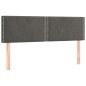 vidaXL Giroletto a Molle con Materasso Grigio Scuro 140x190 cm Velluto