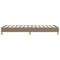vidaXL Giroletto senza Materasso Tortora 90x190 cm Tessuto vidaXL Giroletto senza Materasso Tortora 90x190 cm Tessuto