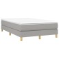 vidaXL Giroletto senza Materasso Grigio Chiaro 120x200 cm Tessuto vidaXL Giroletto senza Materasso Grigio Chiaro 120x200 cm Tessuto