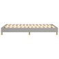 vidaXL Giroletto senza Materasso Grigio Chiaro 120x200 cm Tessuto vidaXL Giroletto senza Materasso Grigio Chiaro 120x200 cm Tessuto
