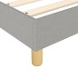 vidaXL Giroletto senza Materasso Grigio Chiaro 120x200 cm Tessuto vidaXL Giroletto senza Materasso Grigio Chiaro 120x200 cm Tessuto