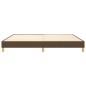 vidaXL Giroletto senza Materasso Marrone Scuro 200x200 cm in Tessuto