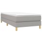 Giroletto a Molle Grigio Chiaro 90x200 cm in Tessuto Giroletto a Molle Grigio Chiaro 90x200 cm in Tessuto