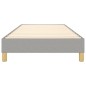 Giroletto a Molle Grigio Chiaro 90x200 cm in Tessuto Giroletto a Molle Grigio Chiaro 90x200 cm in Tessuto