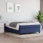 vidaXL Giroletto senza Materasso Blu 140x190 cm in Tessuto vidaXL Giroletto senza Materasso Blu 140x190 cm in Tessuto