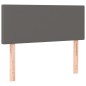 Giroletto a Molle con Materasso Grgio 80x200 cm in Similpelle