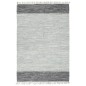 Tappeto Chindi Tessuto a Mano in Pelle 120x170 cm Grigio