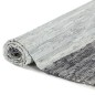 Tappeto Chindi Tessuto a Mano in Pelle 120x170 cm Grigio
