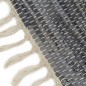 Tappeto Chindi Tessuto a Mano in Pelle 120x170 cm Grigio