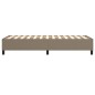 vidaXL Giroletto senza Materasso Tortora 80x200 cm Tessuto vidaXL Giroletto senza Materasso Tortora 80x200 cm Tessuto