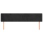 Testiera ad Orecchio Nera 183x16x78/88 cm in Velluto Testiera ad Orecchio Nera 183x16x78/88 cm in Velluto