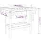 Banco Lavoro Cassetto e Morse 92x48x83 cm Legno Massello Acacia Banco Lavoro Cassetto e Morse 92x48x83 cm Legno Massello Acacia