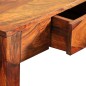 Tavolo Consolle con 3 Cassetti 80 cm Legno Massello di Sheesham Tavolo Consolle con 3 Cassetti 80 cm Legno Massello di Sheesham