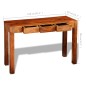 Tavolo Consolle con 3 Cassetti 80 cm Legno Massello di Sheesham Tavolo Consolle con 3 Cassetti 80 cm Legno Massello di Sheesham