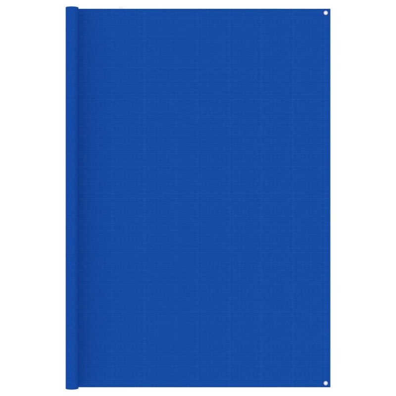 Tappeto da Tenda 250x600 cm Blu in HDPE