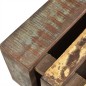 vidaXL Tavolino da Salotto con 4 Ruote in Legno di Recupero vidaXL Tavolino da Salotto con 4 Ruote in Legno di Recupero