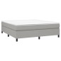 Giroletto a Molle Grigio Chiaro 180x200 cm in Tessuto Giroletto a Molle Grigio Chiaro 180x200 cm in Tessuto