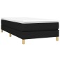 Giroletto a Molle Nero 90x190 cm in Tessuto Giroletto a Molle Nero 90x190 cm in Tessuto