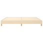 vidaXL Giroletto senza Materasso Crema 200x200 cm in Tessuto