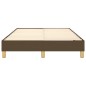 vidaXL Giroletto senza Materasso Marrone Scuro 120x200 cm Tessuto