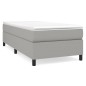 vidaXL Giroletto senza Materasso Grigio Chiaro 90x190 cm Tessuto vidaXL Giroletto senza Materasso Grigio Chiaro 90x190 cm Tessuto