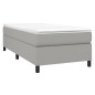 vidaXL Giroletto senza Materasso Grigio Chiaro 90x190 cm Tessuto vidaXL Giroletto senza Materasso Grigio Chiaro 90x190 cm Tessuto