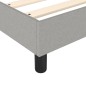 vidaXL Giroletto senza Materasso Grigio Chiaro 90x190 cm Tessuto vidaXL Giroletto senza Materasso Grigio Chiaro 90x190 cm Tessuto