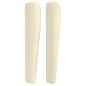 Testiera ad Orecchio Crema 203x23x118/128 cm in Similpelle Testiera ad Orecchio Crema 203x23x118/128 cm in Similpelle